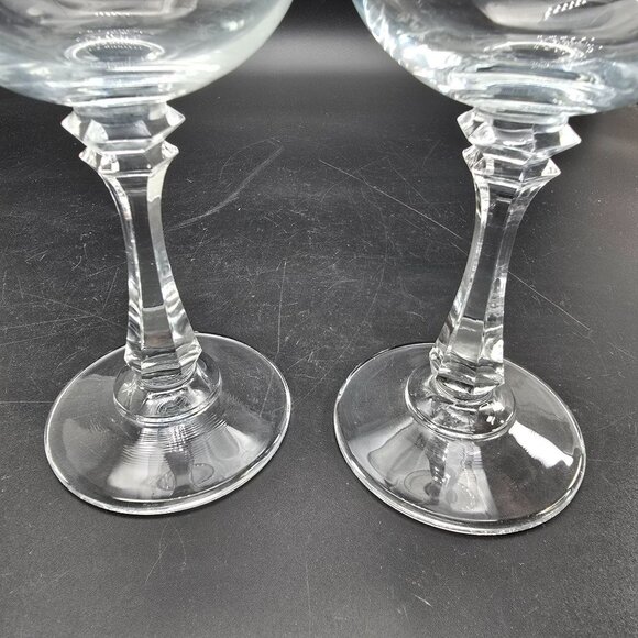 American Stemware Sanibel Crystal Water Glasses Set Of 2 DH1371 - Picture 4 of 4